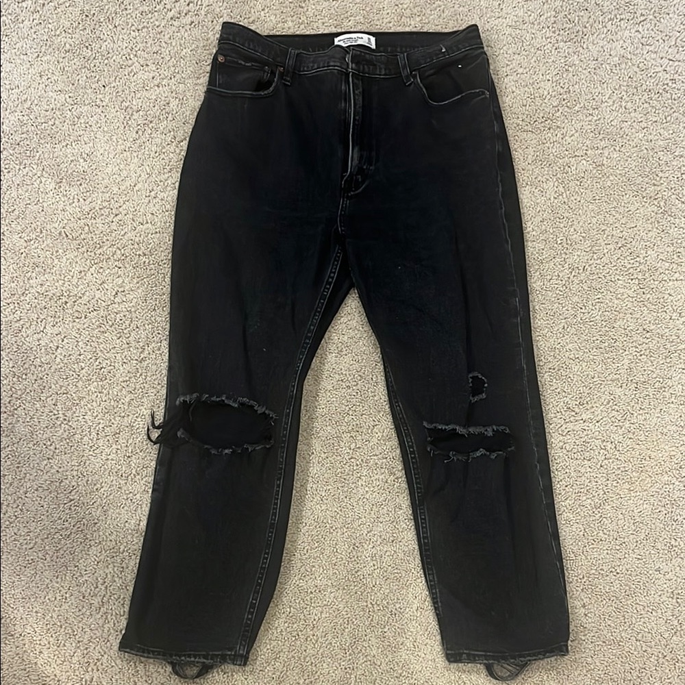 Abercrombie & Fitch High Rise Black Jeans